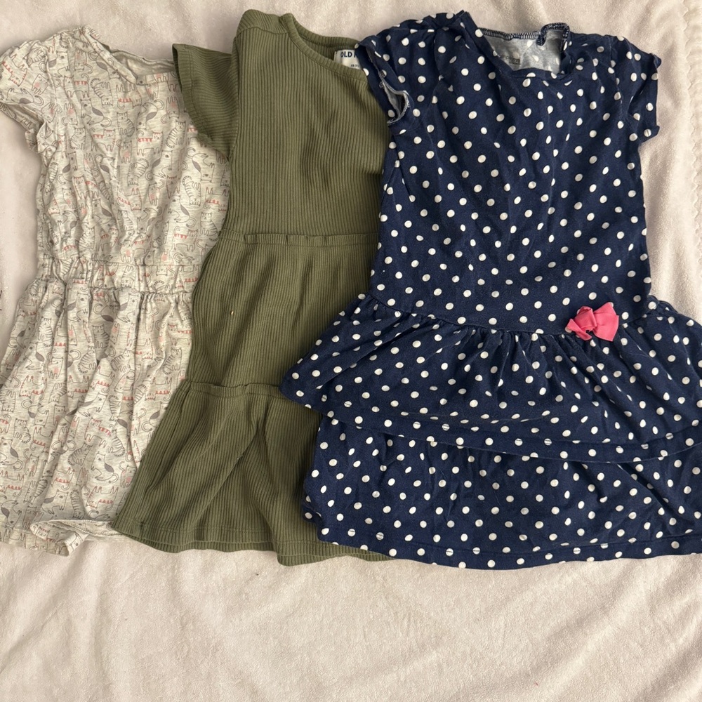 Bundle of 3 cute short sleeve 5T dresses